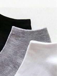 1/5/10/15/20/25/30 Pairs Men's All-Match Soft & Lightweight Ankle Socks, Versatile Low-Cut Socks, Women's Long Socks & Stockings, Suitable For Fitness, Autumn - Multicolor - View 2