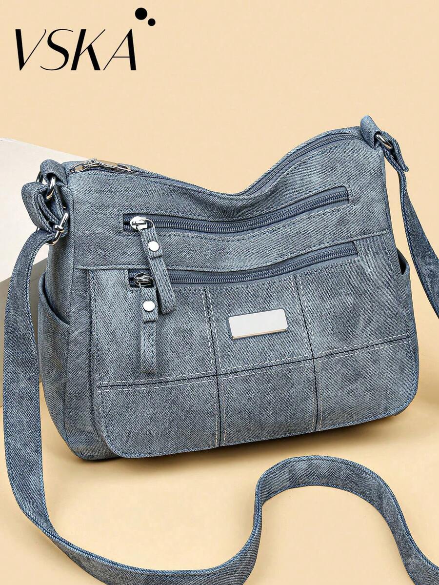 时尚女士单肩包，简约独特风格，防水防盗，大容量多功能，适合购物、送礼、旅行和户外活动。