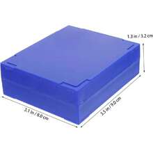 2 Pieces Microscope Slide Storage Box Container With Compartments Slide Organizer With Buckle Design And Serial Numbers For, 36981613 - 橘色 - 查看 2
