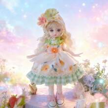 New 6-Inch BJD Doll Clothes, 30cm Doll Dress & Jacket Set (Doll, Shoes, Socks Not Included)