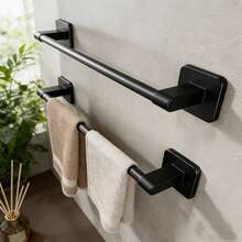 No Drill Wall Mounted Multi-Function Storage Rack, Suitable For Bathroom Towels, Slippers, Kitchen Cloths Storage Hanger - متعدد الألوان - مشاهدة 7