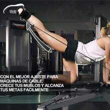 Correa de Tobillo, Tobillo Correas 2 Pack, Tobilleras Deportiva para Cable Máquinas, Gimnasio de Deporte para Glúteos y Piernas Ejercicios de Pesas, Entrenamiento de Glúteos en Polea etc(Negro),36984826 - Multicolor - Ver 6