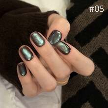 10ml/Bottle Linglong Island Mirror Satin Glass Bead Magnetic Cat Eye 2026 New Hot Selling Nail Polish Gel Crystal Color Cat Eye Nail Gel Suitable For Christmas, French, Black, Blue Manicure, Autumn/Winter Nail Art, Salon Use Nails - 彩色 - 查看 9