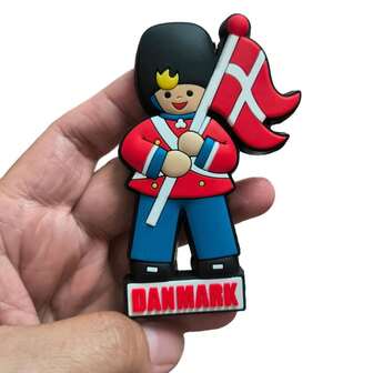 3,54 tums kylskåpsmagnet från den danska garden, mjuk 3D-magnetisk hållare i gummi med nationalflagga, nordisk resesouvenirdekoration och present