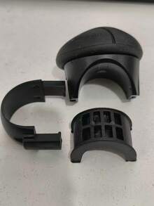 360° Rotating Silicone Steering Wheel Spinner Knob - Non-Slip, One-Handed Operation, Fits All Vehicles, Black. Automotive Steering Wheel Spinner Knob, Bearing-Type, Assists Single-Handed Turning For Cars And Trucks