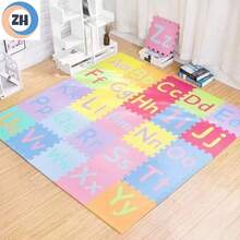 Foam Floor Mat With Interlocking Puzzle Design, Non-Slip, For Bedroom (Randomly Sent) - Multicolor - View 5