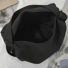 Large Capacity Lunch Bag, Casual Fashion Handbag, Portable Messenger Bag, Student Backpack, Large Capacity Multi-Function Shoulder Bag, Solid Color Minimalist Fashion Commuter Bag, Can Fit Lunch Box, Books And Laptop Crossbody Bag. - Multicolor - View 7