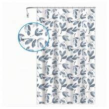OISE ART STORE Tenda Per Doccia Vasca Bagno Con 12 Ganci Motivo Rametti Foglie 180x200 Cm 87577 - - Multicolore - Visualizzare 1