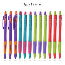 4/12/48pc Press-Type Ballpoint Pens, 0.7mm Blue Oil-Based Pens, High-Color-Contrast & Stylish Design, Suitable For Primary School Students Note-Taking, Old-School Office Supplies, Multi-Function Pens
