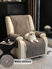 1pc All Season Jacquard Chenille Sofa Cushion, Style Pet-Friendly Anti-Dirty Anti-Slip Sofa Recliner Cover, Spring/Autumn Splash-Proof Anti-Scratch Sofa Protector Suitable For Single Seat Sofa Recliner