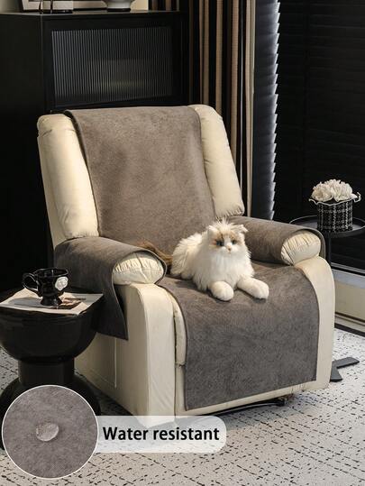 1 st. soffkudde i jacquard chenille, året runt-stil, husdjursvänligt, smutsfritt och halkfritt överdrag till sofffåtölj, stänkskyddande och reptåligt soffskydd för vår/höst, lämplig för enkelsitssoffa