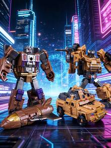 7-In-1 Zinc Alloy Transformable Mecha - National Heavy Land-Sea-Air Integrated Armored Vehicle 7-In-1 Combination Set, Collectible Action Figures For Boys, Deluxe Gift Box Packaging, Parent-Child Interactive Educational Holiday Gift - 6-in-1 [Major National Weapon] Can Combine/transform Individually - View 6