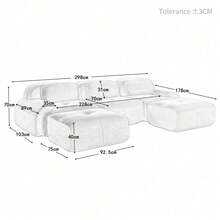 Sofas & Couches - Black + Corduroy + 3 Seat - View 11