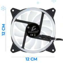 Ventilador para CPU con sistema silencioso de enfriamiento y Luz RGB - Negro - Ver 4