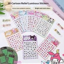 1套/1张 日本动漫卡通人物浮雕美甲贴纸，卡通防水贴纸，美甲贴纸，可爱漂亮，送朋友的礼物，营造惊喜感，美观又实惠，新年礼物，情人节礼物，复活节礼物（随机款式） - 彩色 - 查看 1