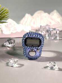 手指佩戴式水钻数字计数器，方便的钻孔设计手压计数器，适用于编织、祈祷（Tasbih）、锻炼、游戏计数和其他计数目的 - 彩色 - 查看 26