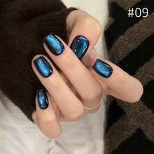 10ml/Bottle Linglong Island Mirror Satin Glass Bead Magnetic Cat Eye 2026 New Hot Selling Nail Polish Gel Crystal Color Cat Eye Nail Gel Suitable For Christmas, French, Black, Blue Manicure, Autumn/Winter Nail Art, Salon Use Nails - 彩色 - 查看 19