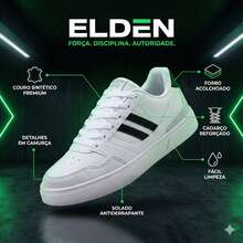 Men's Casual Tennis Shoes Original Comfortable And Durable R1712 - Đen và Trắng - Xem 2
