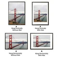 FRAMVIO 3pcs Large Poster Frames Thin Aluminum Black Gold Picture Photo Frame, 50x70cm 30x40cm 40x60cm 40x50cm, Photo Gallery With Plexiglass, Horizontal Or Vertical Wall Mounting Wall Art Mounting Print Home Decor Living Room Decoration Christmas Gift - Black 3pcs - View 5