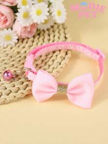 1/3 chiếc nơ đính kim sa thời trang và vòng cổ có chuông in hình dấu chân dễ thương, phụ kiện trang trí nhỏ xinh cho thú cưng, mang lại niềm vui cho mèo và chó. - Nhiều màu - Xem 7