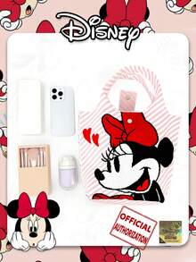 卡通米妮图案按扣臂包，时尚手提购物袋，适合日常搭配、派对、节日、送给女朋友的礼物 - 彩色 - 查看 5