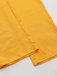 Bộ đồ Kaftan Châu Phi mới nhất dành cho nam 2 món, áo dài tay màu trơn và quần, bộ vest cưới thanh lịch cho tiệc công sở - Màu vàng - Xem 10