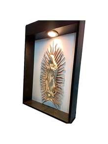 GEM°° CUADRO DE LA VIRGEN MARIA CON LUZ LED,36980718 - Multicolor - Ver 2
