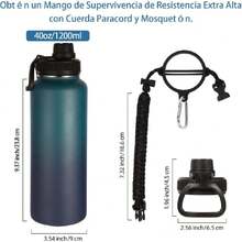 Insulated Water Bottles For Outdoor - Lime Green - View 2