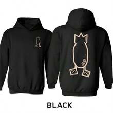 Dive Bomb Industries Classic Logo Hoodie, Duck Hunting Season Pullover Hoodie, Retro Waterfowl Decoy Club Hoodie, Vintage Inspired Hunter Gear Hoodie - 黑色 - 查看 1