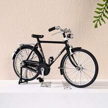 Micro Alloy Bicycle Series: Bookshelf Decor, Metal Art, Home Decor, Desktop Decor, Finger Bicycle Decorations, Home Living Room Bar, Coffee Decor (Black)