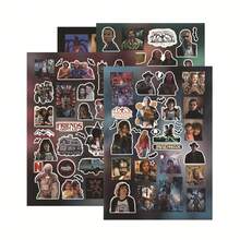 8pcs Sticker Sheets, Anime-Style Decorative Wall Collage Material, Waterproof Sticker Decals - Multicolor - View 5