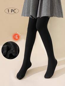 2条装女童儿童打底裤，纯黑色/灰色，踩脚裤，修身裤，保暖内衬，适合日常穿着，简约百搭的踩脚裤，表面光滑，柔软亲肤，学院风、公主风、可爱风，适合春、秋、冬三季穿着。 - 彩色 - 查看 16