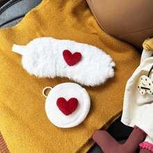 Valentine's Day Heart-Shaped Eye Mask, Valentine's Gift, Portable Travel Sleeping Mask, Couple's Fashionable & Personalized Mini Keychain Eye Mask - Multicolor - View 13