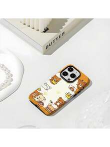 La funda de teléfono mate 2 en 1 con diseño de oso relajado para otoño e invierno es adecuada para iPhone 16, 16 Pro Max, 15, 15 Pro Max, 14, 14 Pro Max, 13, 13 Pro Max, 12, 12 Pro Max, 11 y 11 Pro Max.Tiene un acabado mate con grandes orificios para protección contra caídas, lo que lo convierte en un regalo perfecto para Navidad, Año Nuevo y Pascua, una opción ideal para familiares y amigos. - Blanco - Ver 6
