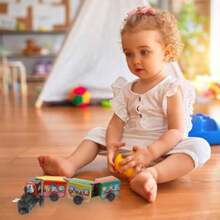 Tren De Juguete De Cuerda Vintage Juguete De Reloj Educativo para NiñOs DecoracióN para Hogar Y Oficina Trenecito De Interactivo Sin Batería - como en la foto - Ver 3