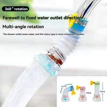 1/2/4pcs Faucet Shower Head Set, Portable Faucet Sink Hose Adapter, Handheld Shower Head, Suitable For Various Faucet Sizes, For Bathing, Pet Grooming, Vegetable Washing, Dog Shower, Beauty Products, Multi-Functional Faucet (Random Style Delivery) - Multicolor - View 3