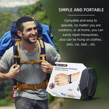 1只经典电子驱蚊手表，物理驱蚊，户外活动，静音办公驱蚊器，电子驱蚊器，男女运动时尚驱蚊手表，适合居家、聚会、散步等场合，尺寸可调节，佩戴简单舒适，是馈赠亲友的理想之选，男女通用 - 黑色 - 查看 8