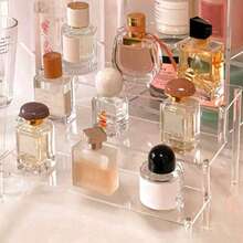 1pc Black Acrylic Multi-Tier Perfume Display Stand, Multifunctional Storage Organizer.Makeup Organizer Rack, Multi-Layer Shelves For Perfume, Skincare, Cosmetics Display In Living Room, Bathroom, Bedroom, Home Decor,Makeup Bag,Travel Essential - 黑色 - 查看 4