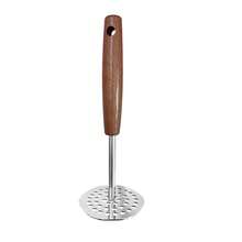 1pc Stainless Steel Potato Masher With Wooden Handle, Handheld Potato Masher, Multi-Function Food Masher For Pumpkin, Sweet Potato, Potato And Other Vegetables, Cooking Tool For Teenagers And Kitchen, Lightweight Kitchen Gadget - Multicolor - View 13