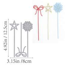 1件装树叶切割模具，新款模切图案，压花模板，适用于DIY手工、剪贴簿等，模板模具，相册装饰纸模切图案，卡片制作 - 銀色 - 查看 5