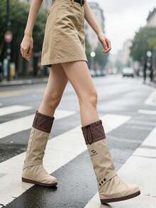 1 Pair Waterproof Anti-Slip High-Top Shoe Covers, Available In Multiple Sizes, Suitable For Hiking, Rainy/Snowy Weather, Muddy Terrain, Travel Essential, Also Suitable For Camping, Gardening, Farming And Other Activities Insulation, Galentines, Puppy, Carnival,Spring Summer Picks,Brides Maid Gifts,Room,Bedroom Decor,Beach,Travel,For Men,For Women,Vacation,Women's Day,Travel Essentials,Wedding Favours,Y2k,Bedroom,Car Accessories Women,Kitchen Decor,Cute Stuff - Multicolor - View 4