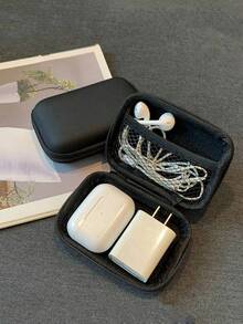 1pc Super Thick & Durable Data Cable Charging Box, Space-Optimized, Compact Waterproof Portable Coin Purse Earphone Storage Box, Mini Charger Organizer, Key Pouch, Cosmetic Bag, Wireless Earbuds Case, Travel Organizer, Suitable For USB Drive, Power Adapter, Earphone Cables Etc. Essential For Back To School, Christmas Gift, Unisex Electronics Accessory, Travel Essential - Multicolor - View 14