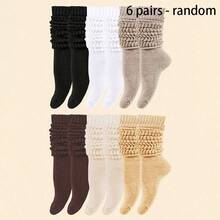 10/6/3 Pairs Women's Fall Winter Slouch Knit Socks Slouchy Socks Women Scrunch Socks Women Scrunchie Socks Women Crew Socks Christmas Gift - Slouch Socks - View 8