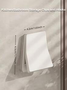 Kitchen/Bathroom Storage Clips - Strong Adhesive Dishwashing Glove Hooks, Rubber Glove Rack, Cleaning Cloth Clips, No-Drill Household Organizer | Practical Holiday Gift Recommendation