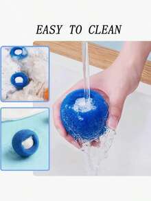 6/8 Sets Of Pet Hair Cleaning Laundry Balls, Fluffy And Soft, Non Stick To The Hands, Reusable, Durable, Effective In Collecting Fluff On Clothes, Essential For Pet Owners, Washing Drum, Cat And Dog Hair Washing Machine Fluff Remover - Multicolor - View 6