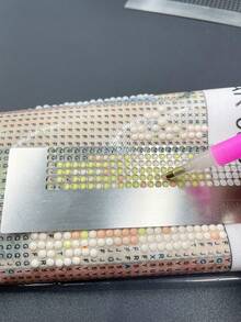 [Industrial Grade Precise Positioning] 216-Hole Stainless Steel Rhinestone Positioning Plate | Full Diamond Round DIY Drawing Tool Set | Grid Non-Slip Rhinestone Sticking Tool