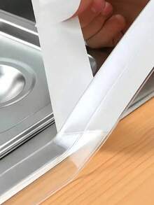 1 Roll Transparent PVC Waterproof Anti-Mold Sealing Tape, Suitable For Kitchen Countertops And Edges - High Adhesiveness, Easy To Apply Sealing Strip For Kitchen Countertops, Sinks, Bathtubs, Bathroom Showers, Toilets, Floors, Wall Edges, Home Bathroom Decor And Autumn Decor. - Adhesive Tape - View 4