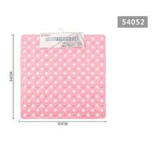 OISE ART STORE Tappeto Tappetino Doccia Antiscivolo Quadrato 50x54 Cm Vasca Da Bagno 54052 Rosa - - Multicolore - Visualizzare 1