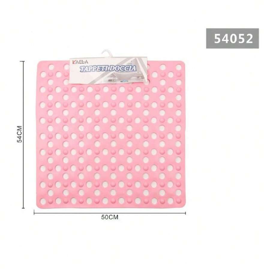 OISE ART STORE Tappeto Tappetino Doccia Antiscivolo Quadrato 50x54 Cm Vasca Da Bagno 54052 Rosa - - Multicolore - Visualizzare 1