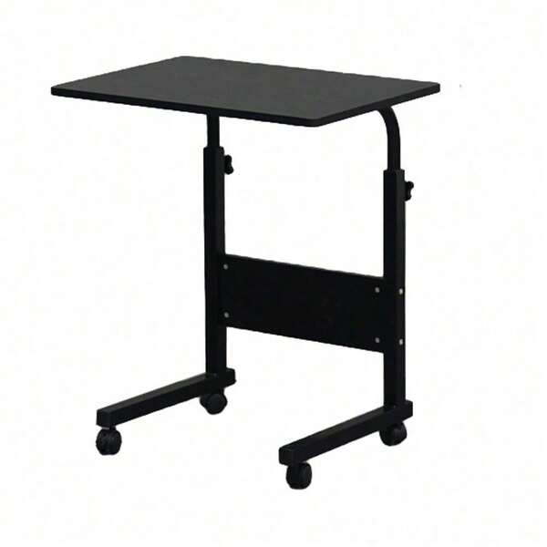 Black Removable P2 15MM Chipboard & Steel Side Table With Baffle - Sturdy Storage Side Table For Living Room Bedroom Office Use